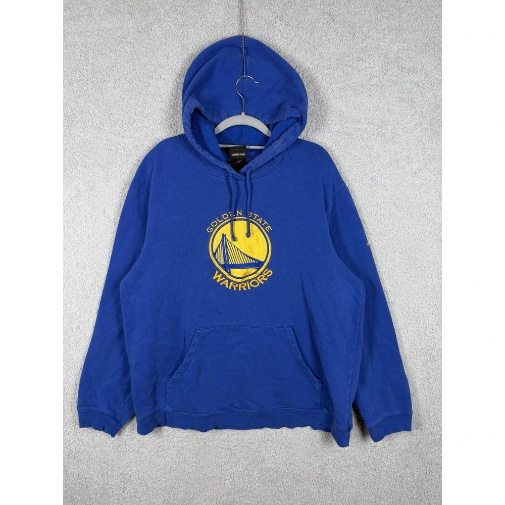 Adidas Golden State Warriors Hoodie Embroidered‎ Men's Size XL NBA Basketball